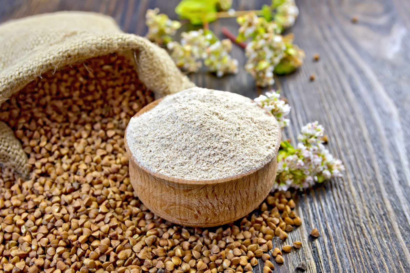 Flour buckwheat for fasting